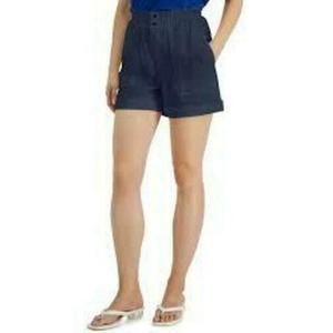 MSRP $60 INC International Concepts Women High-Rise Paperbag Shorts Size 0